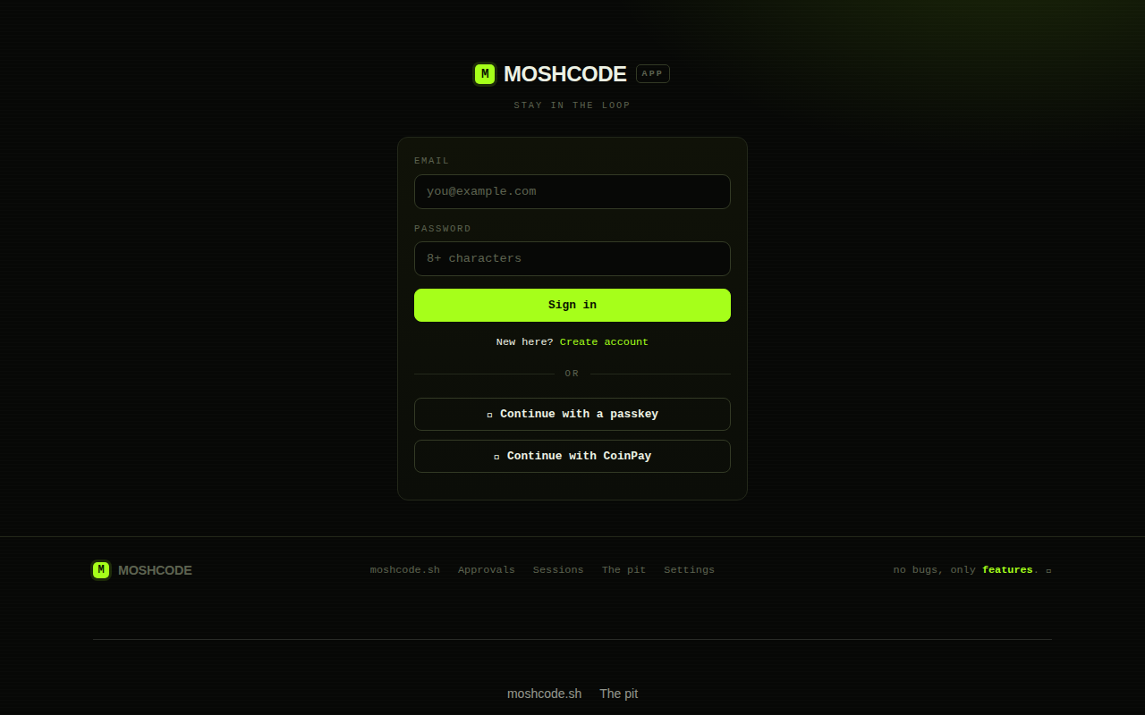 moshcode screenshot 1