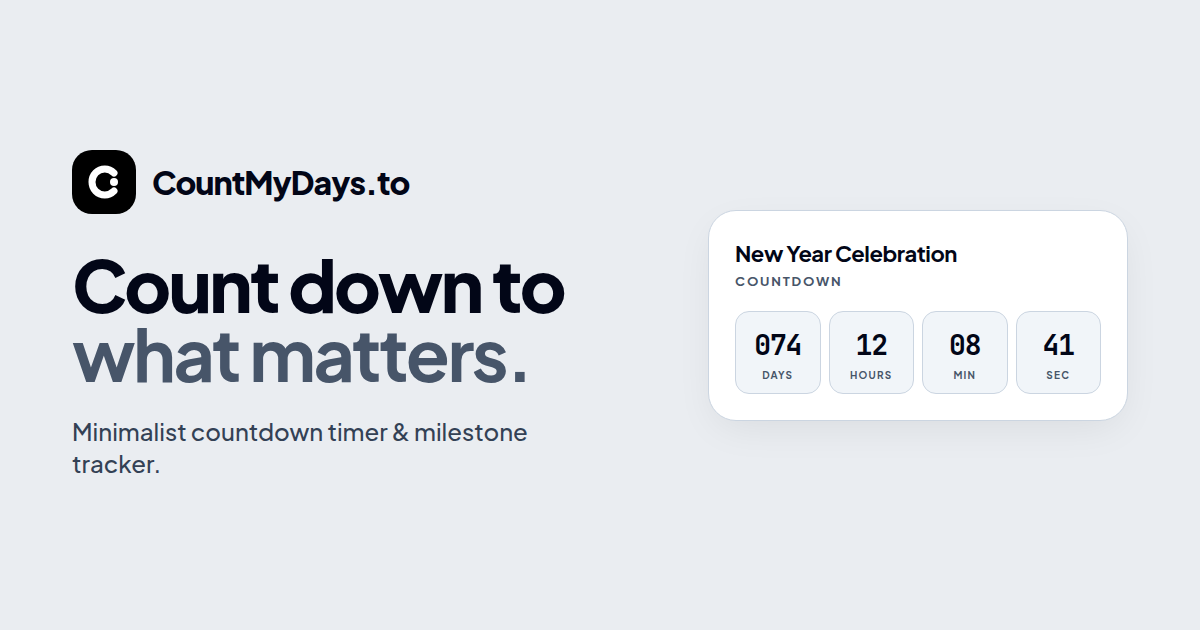 CountMyDays.to screenshot 2