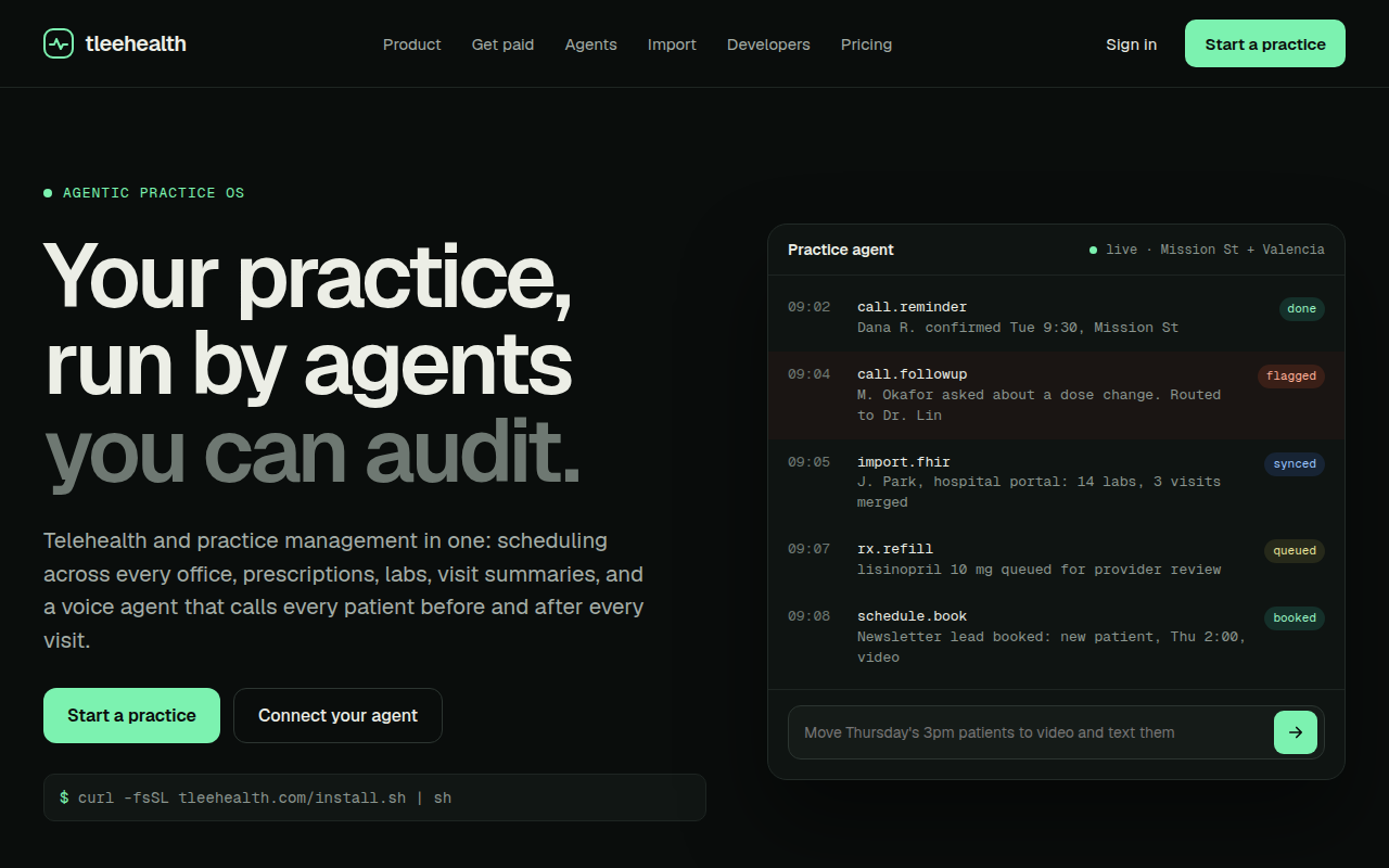 tleehealth screenshot 1